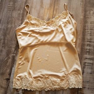 Gold Lace and Beaded Camisole